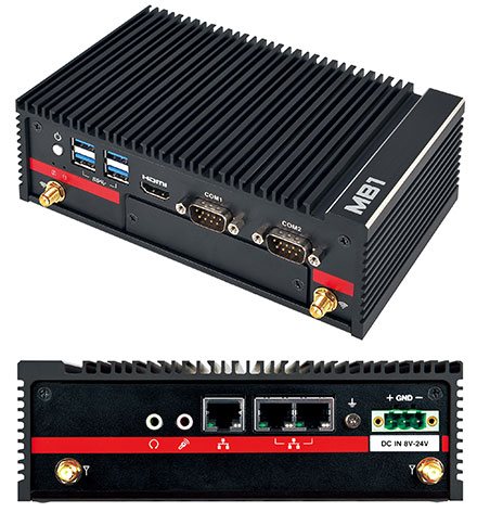 Mitac MB1-10AP-N4200-POE (Intel Apollo Lake N4200 4x 2.5Ghz, 2x POE LAN, 2x RS232) [<b>LFTERLOS</b>]